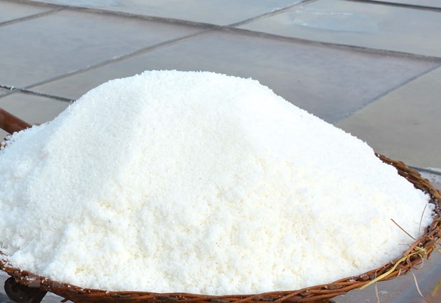 Đã thu mua tạm trữ được gần 10.000 tấn muối